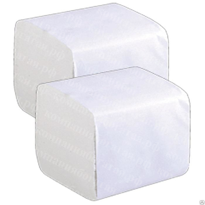 картинка Бумага туалетная листовая 2сл. 250шт КУБИК от магазина Богатая