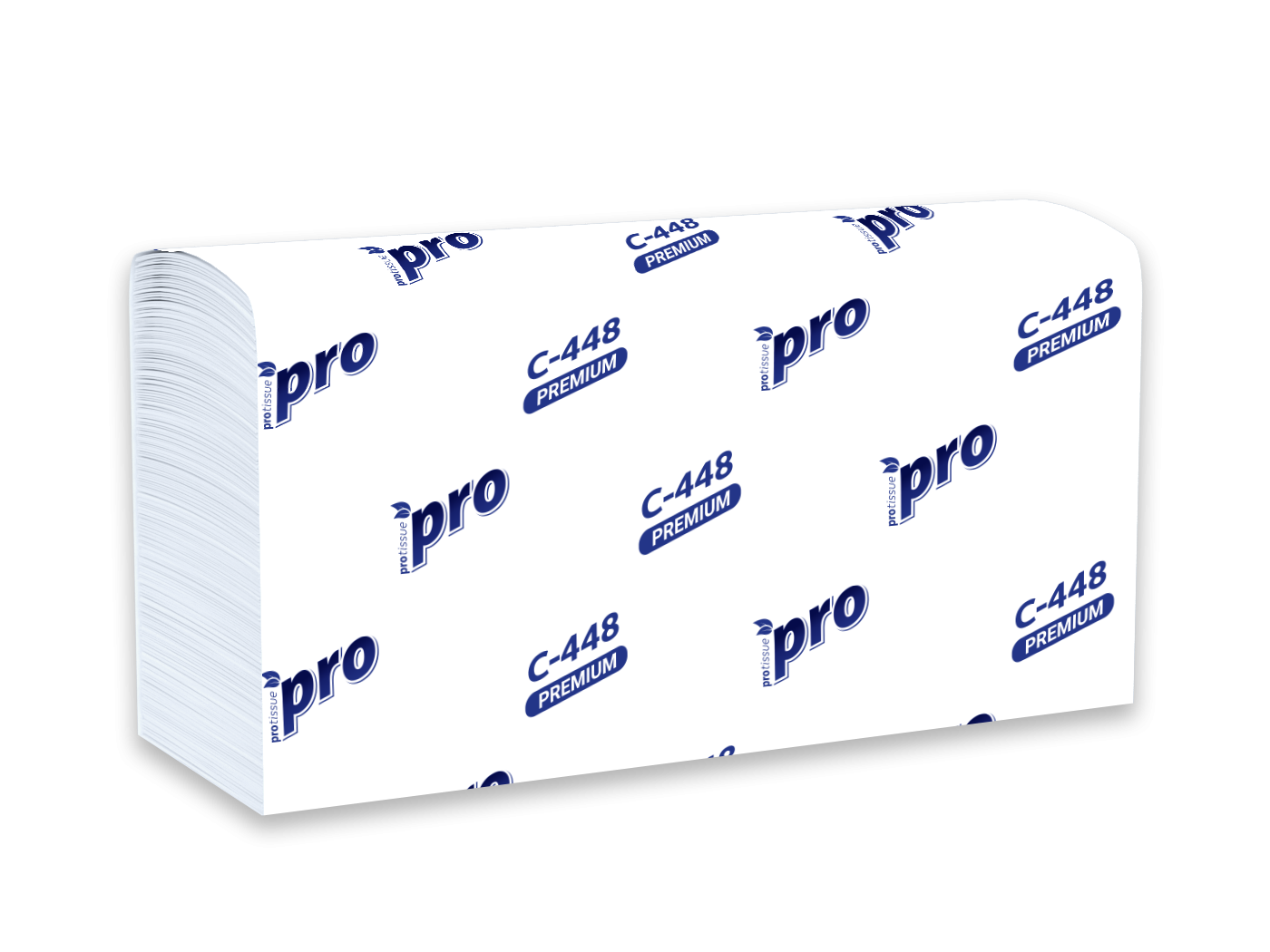 картинка С448, Полотенце бумажное (широкое) W сложения 3сл 120 л ПРЕМИУМ от магазина Богатая