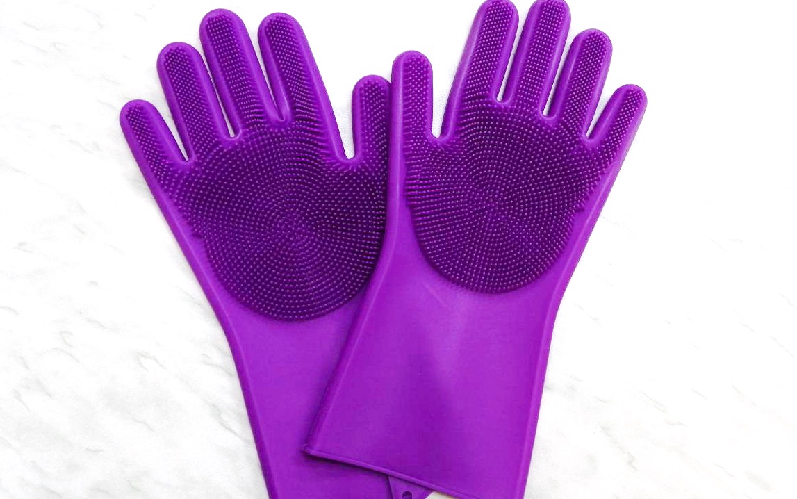 картинка Перчатки силиконовые с ворсом от магазина Богатая