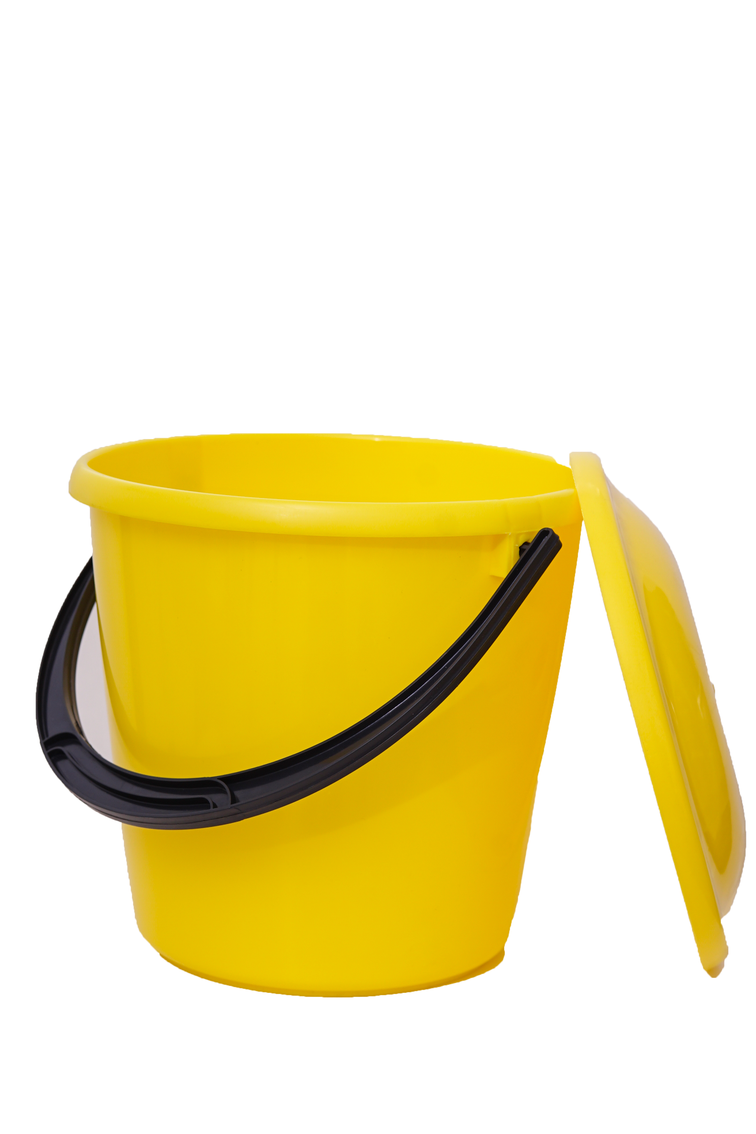 картинка Ведро пластиковое с крышкой  (10л)  ЦВЕТНОЕ от магазина Богатая