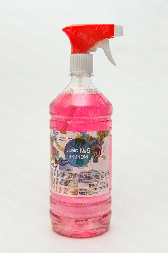 картинка ЖМС №5 Средство для мытья стекол ЭКОНОМ (1л) от магазина Богатая