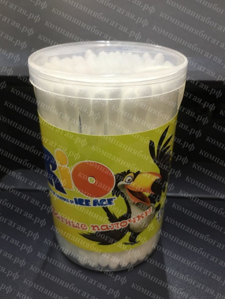 картинка Ватные палочки в баночке (100шт) от магазина Богатая