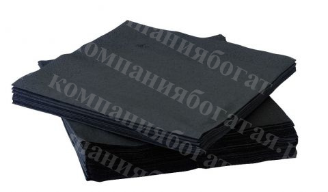 картинка Салфетки бумажные ЧЕРНЫЕ 400л от магазина Богатая