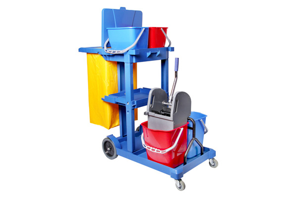 картинка Тележка уборочная 4 ведра, отжим, мешок от магазина Богатая