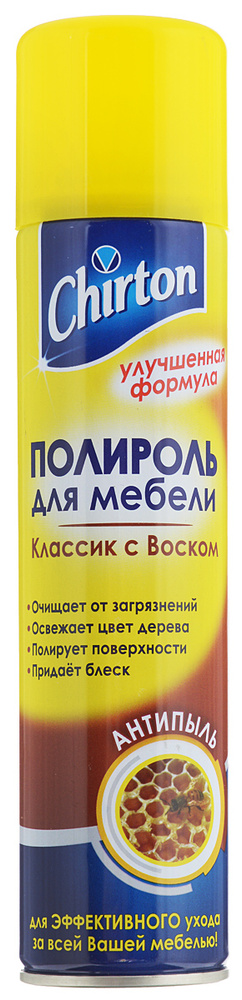 картинка Полироль для мебели "Чиртон", аэрозоль (300мл) от магазина Богатая