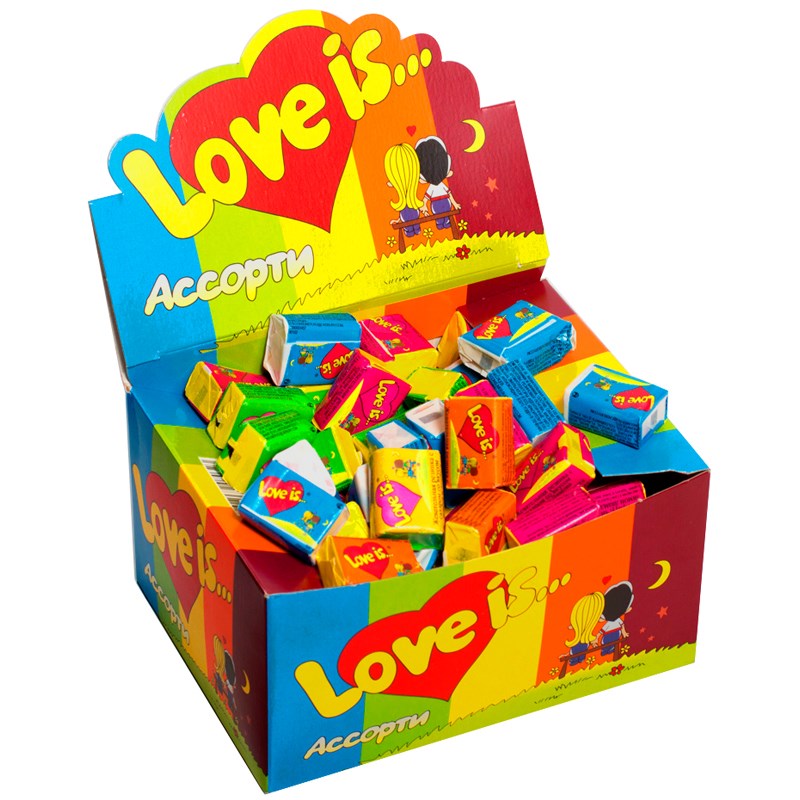 картинка Жевательная резинка Love is от магазина Богатая