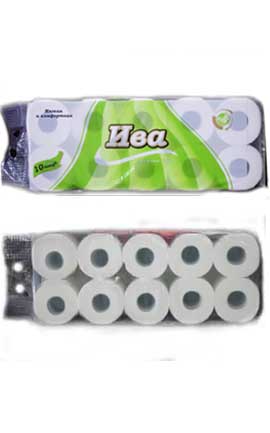 картинка Бумага туалетная на втулке 4сл БЕЛАЯ Ива (10шт) от магазина Богатая