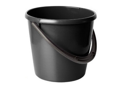 картинка Ведро пластиковое без крышки (15л) ЧЕРНОЕ от магазина Богатая