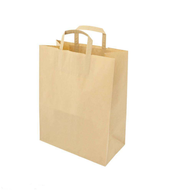 картинка Пакет бумажный крафт c ручками 35*15*45 от магазина Богатая