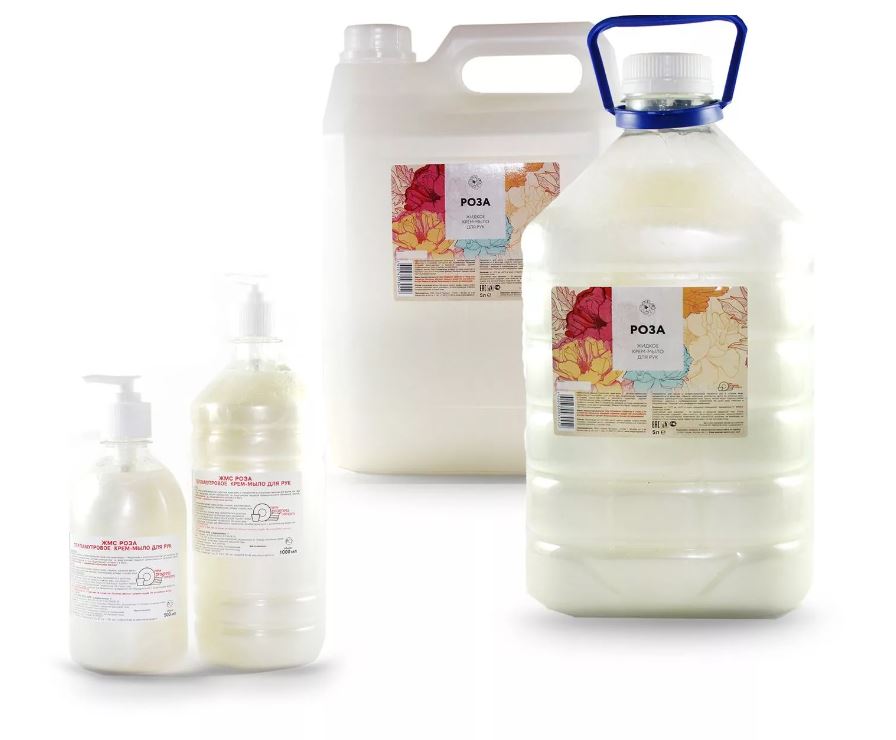 картинка Мыло Жидкое "РОЗА" перламутр (1л) от магазина Богатая