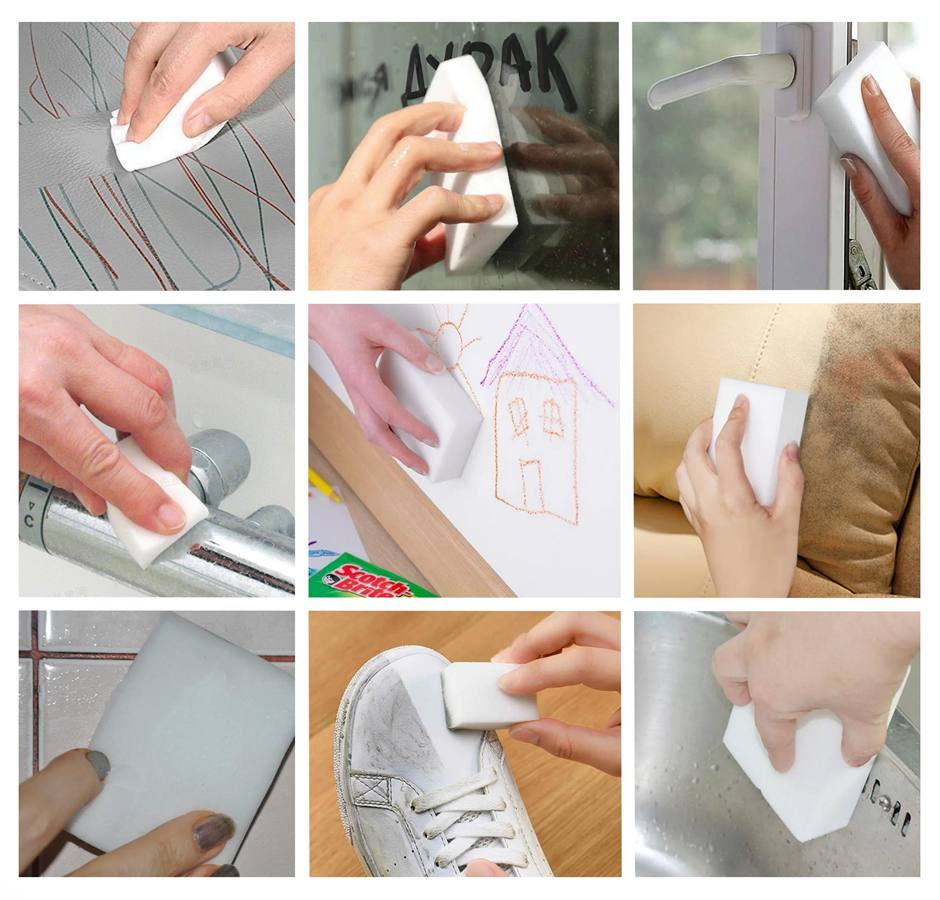 картинка Губка меламиновая 10см*7см (1 шт) Большая от магазина Богатая