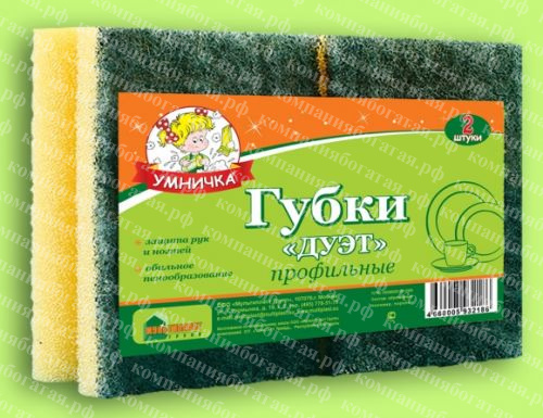 картинка Губки для посуды ДУЭТ (2шт) от магазина Богатая