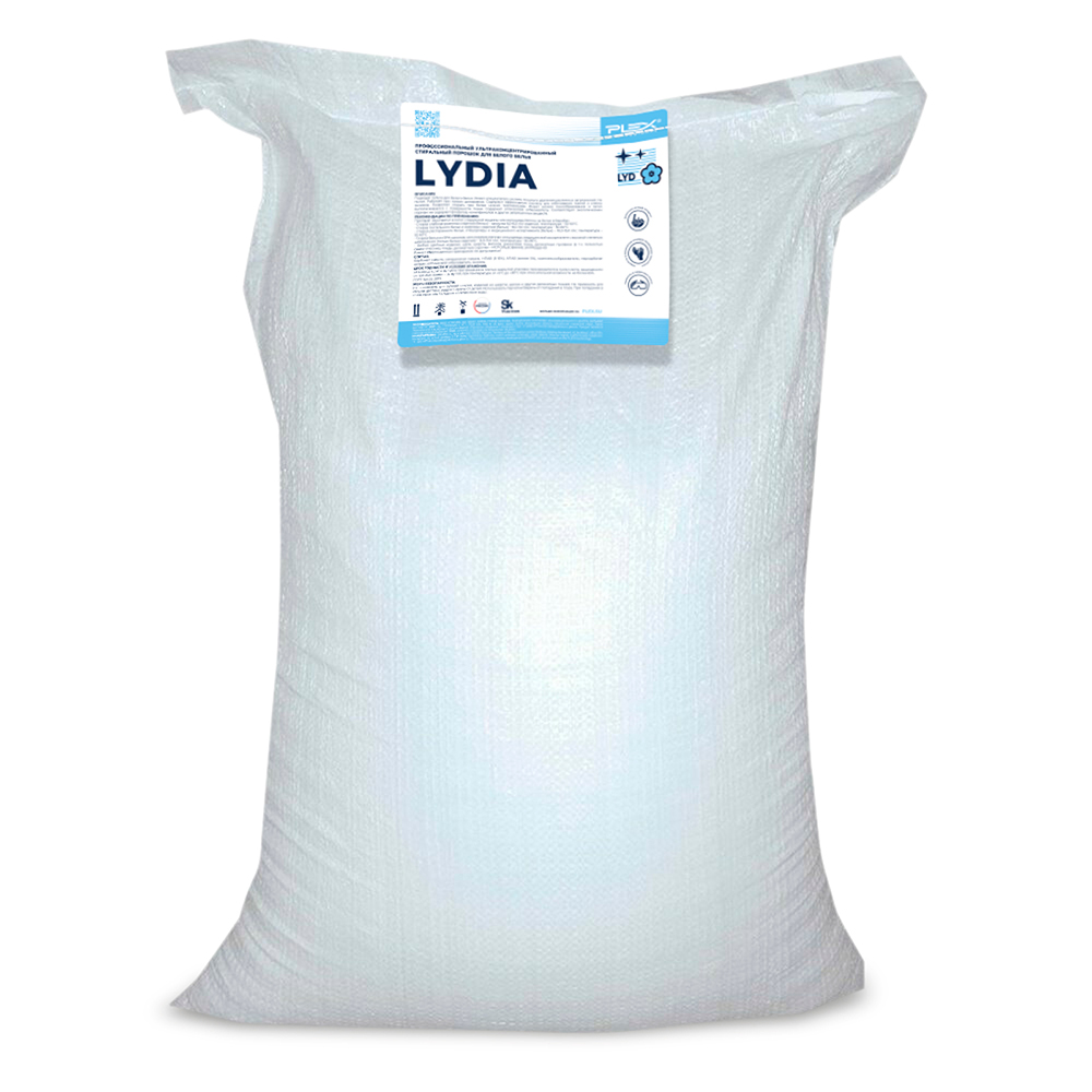 картинка Плекс Профессиональный стиральный порошок для белого LYDIA 20кг от магазина Богатая
