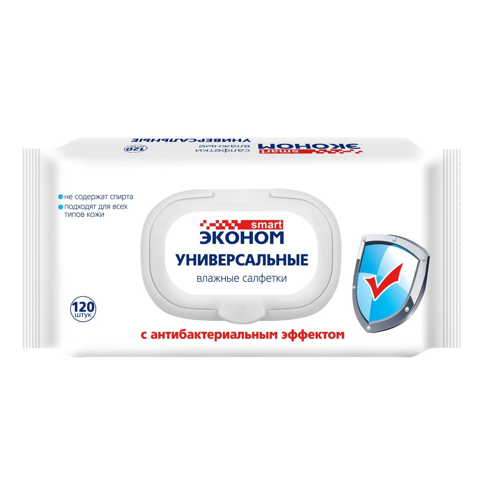 картинка Салфетки влажные (120шт) с КЛАПАНОМ от магазина Богатая