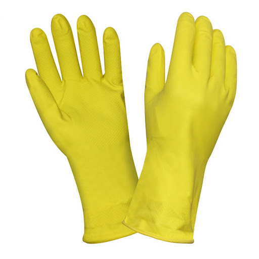 картинка Перчатки хозяйственные, 100 % латекс (пара) M от магазина Богатая